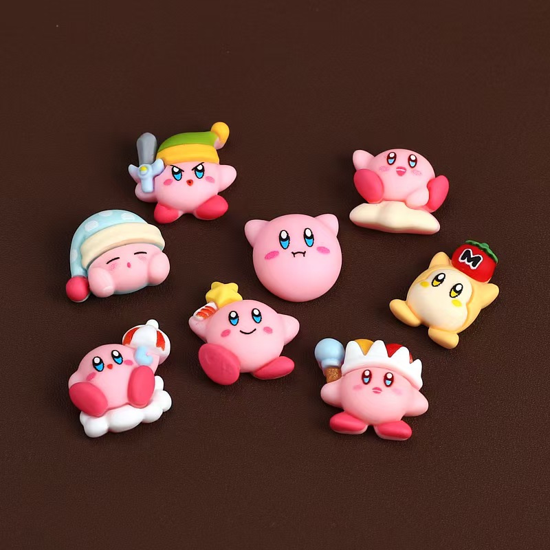 Model Kit Kirby - 8 pièces/ensemble dessin animé mignon Anime