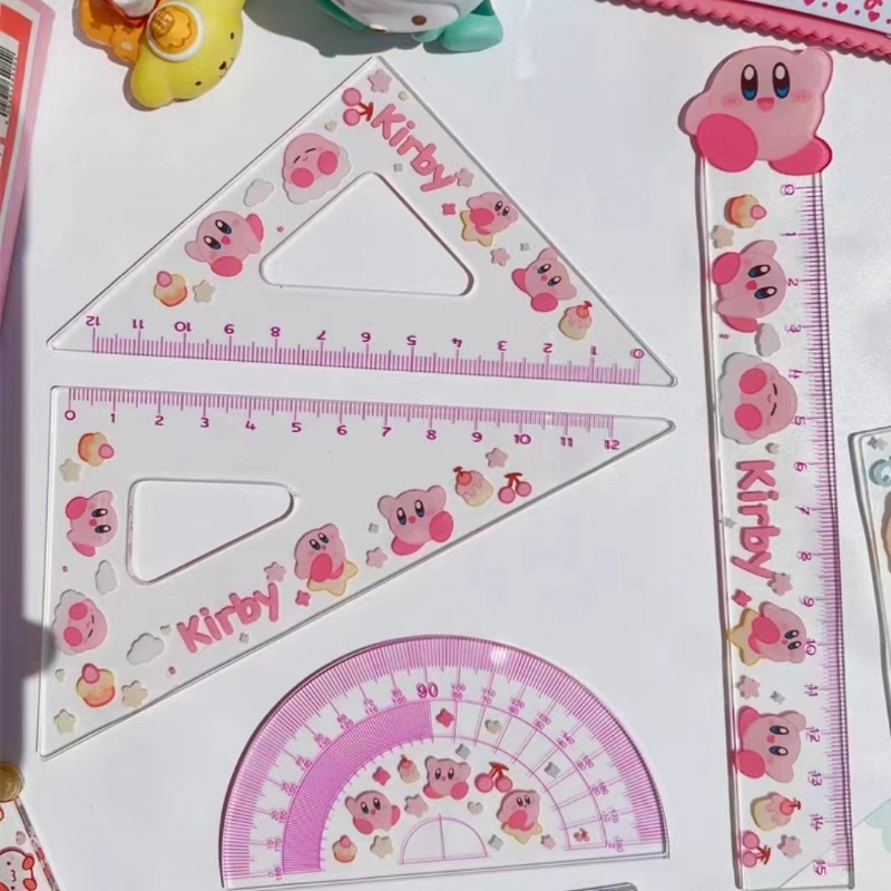 Model Kit Kirby - Ensemble de 4 règles Kirby, papeterie