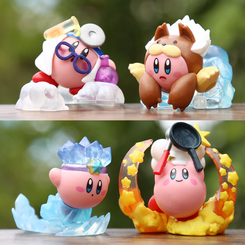Model Kit Kirby - Lot de 4 figurines Kirby Anime