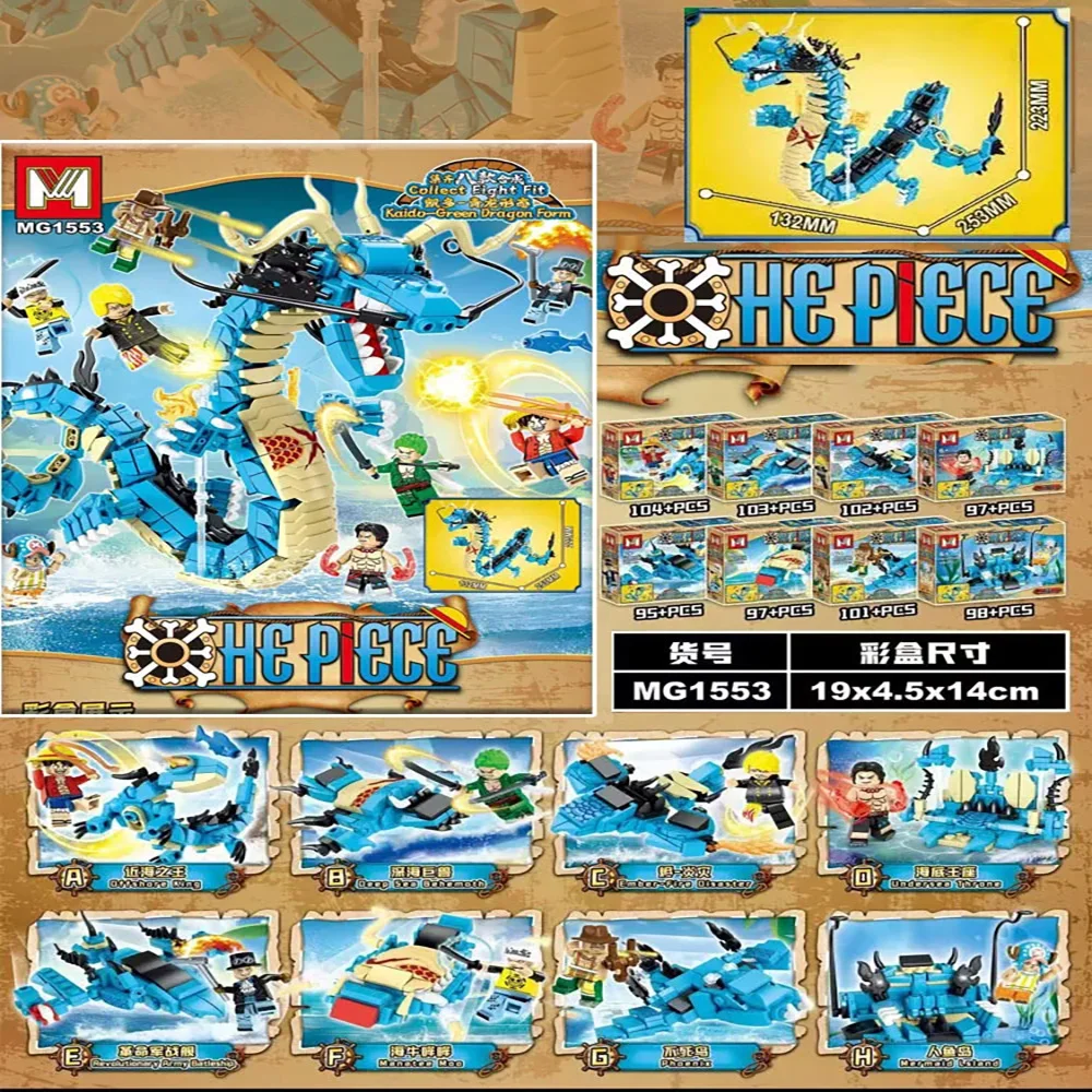 Model Kit China - Kits de construction 8-en-1 One Piece