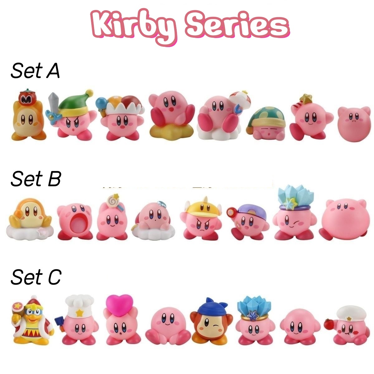 Model Kit Kirby - Figurines Kirby Friends Series Blind Box