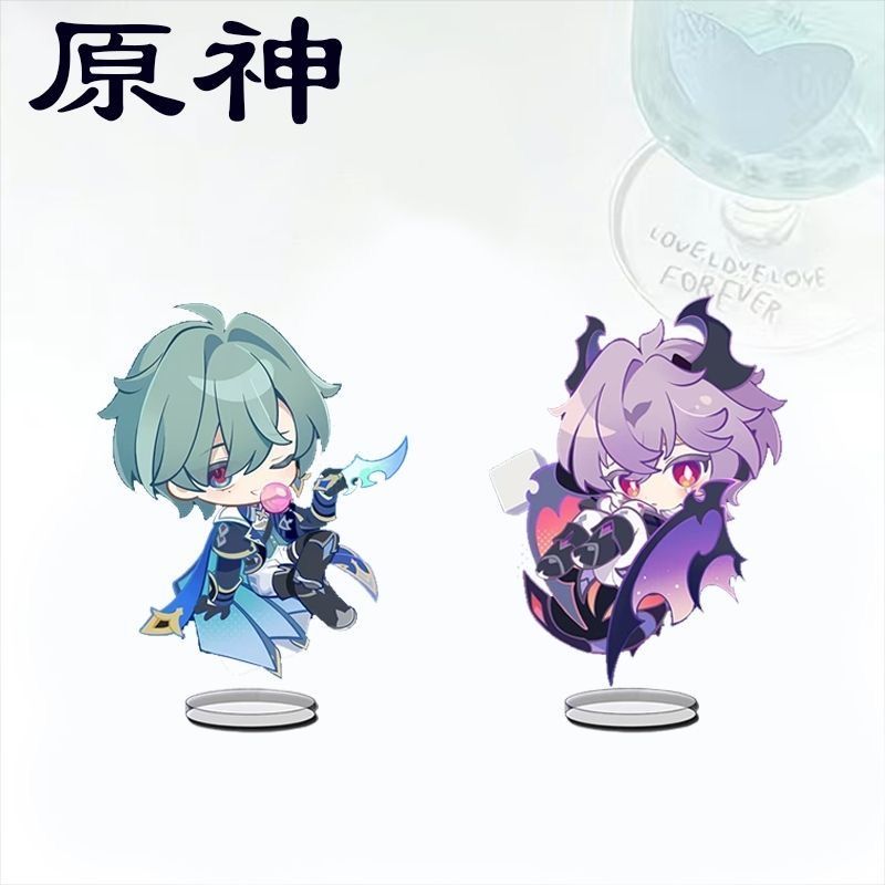 Model Kit Holder - Figurine d'anime Q-version Genshin Impact Lohen