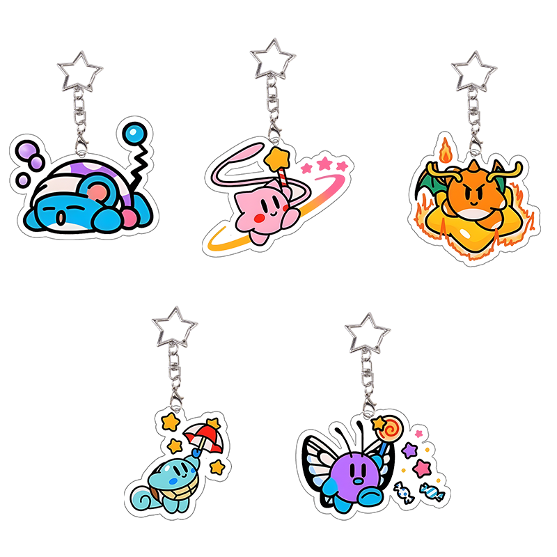 Lot de 6 porte-clés en acryliq - Model Kit Kirby avis et prix